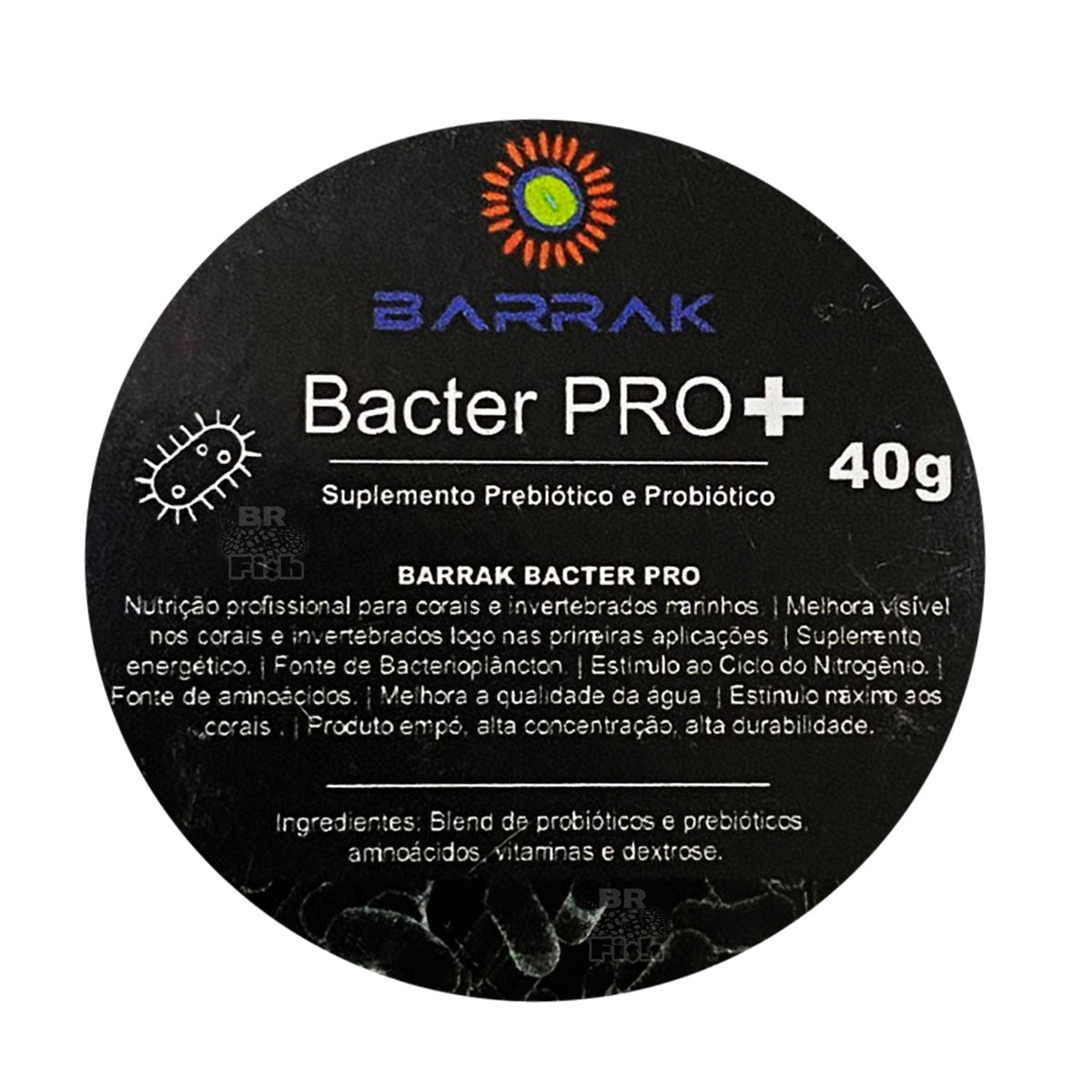 Bacter PRO+ Barrak Alimento Para Corais Aquário Marinho 40g