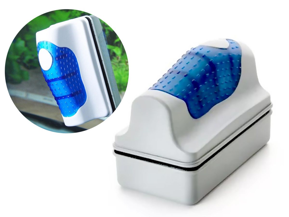 Limpador Magnético Limpeza de Vidro Aquário Até 12mm