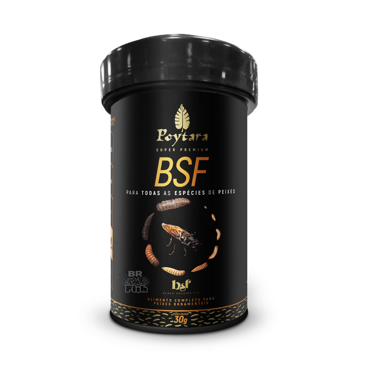 Ração Poytara BSF Black Soldier Fly Crisps Peixes 75g