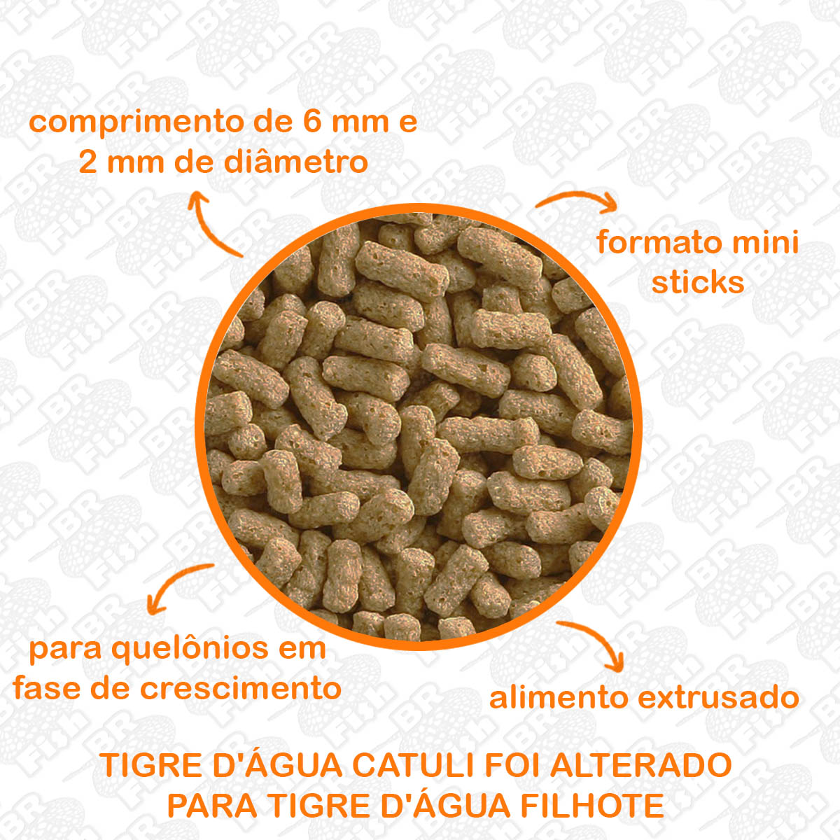 Ração Poytara Tigre D'água Filhote Tartarugas Aquáticas 30g