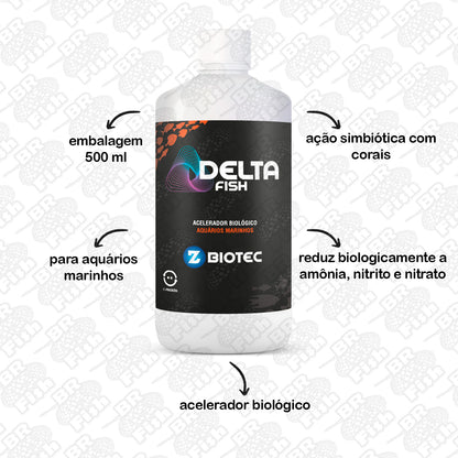 Acelerador Biológico Delta Fish Aquário Marinho Corais 500ml