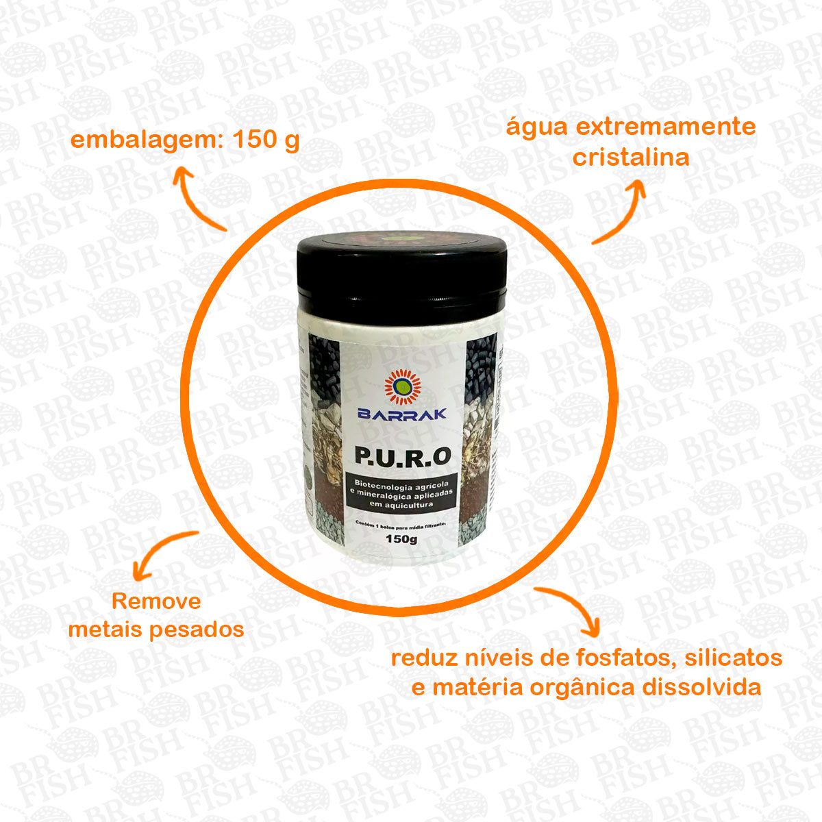 Barrak PURO Filtragem Reduz Fosfato Silicato Marinho 150g