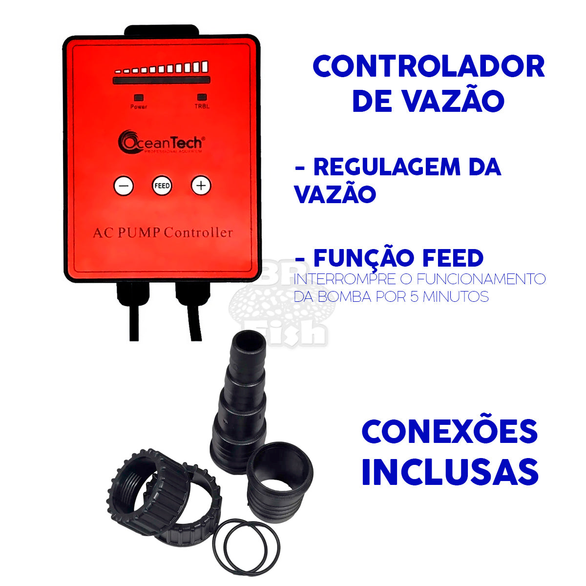 Bomba Submersa Ocean Tech AC-40000 Lagos Carpas Fontes 220V