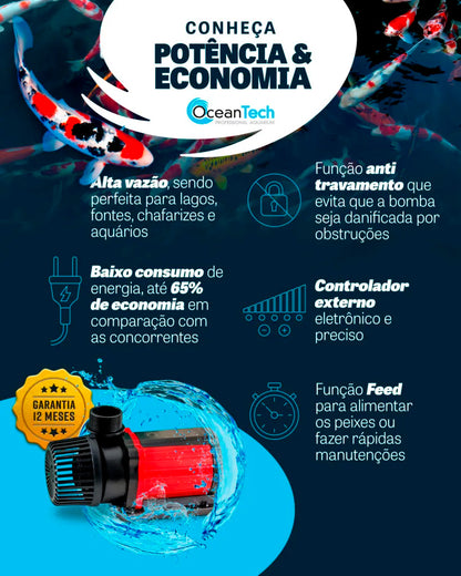 Bomba Submersa Ocean Tech Ac-4000 L/h 35w Aquario Lago 220v