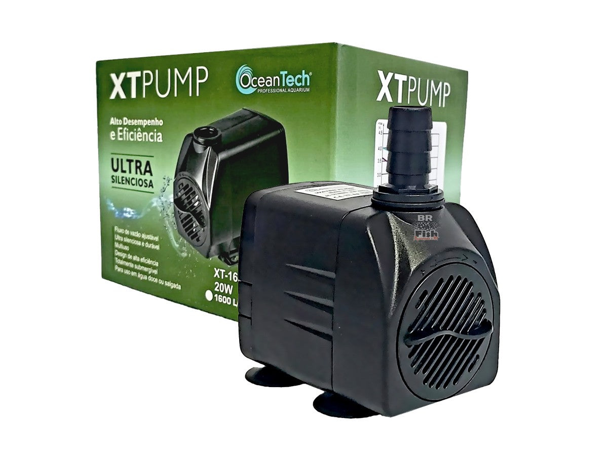 Bomba Submersa Ocean Tech Xt 1200L/h P/ Aquários Fontes 110v