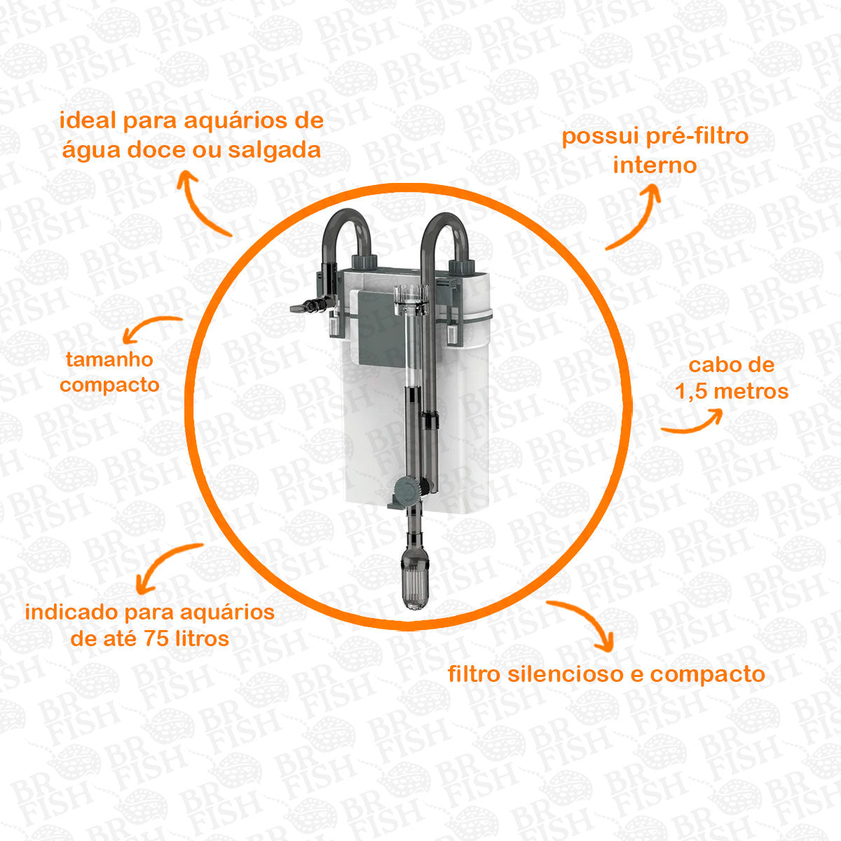 Canister Hang On Ocean Tech CHF 300 Aquário Até 75L 220V