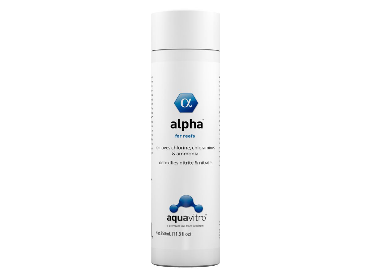Condicionador Alpha 350ml Aquavitro Seachem Aquario Marinho Reef Coral