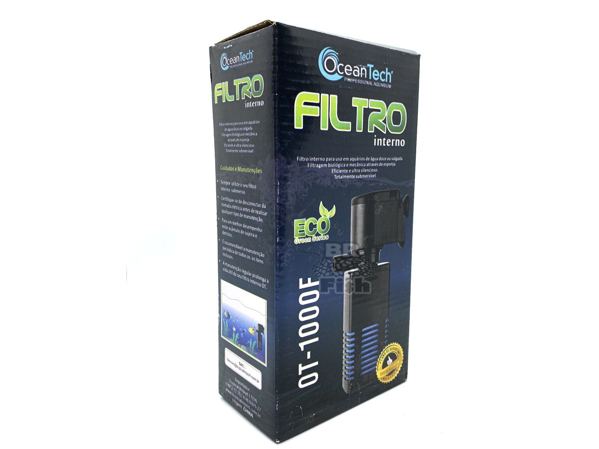 Filtro Interno Ocean Tech OT-1000F 650L/h Aquários 220V