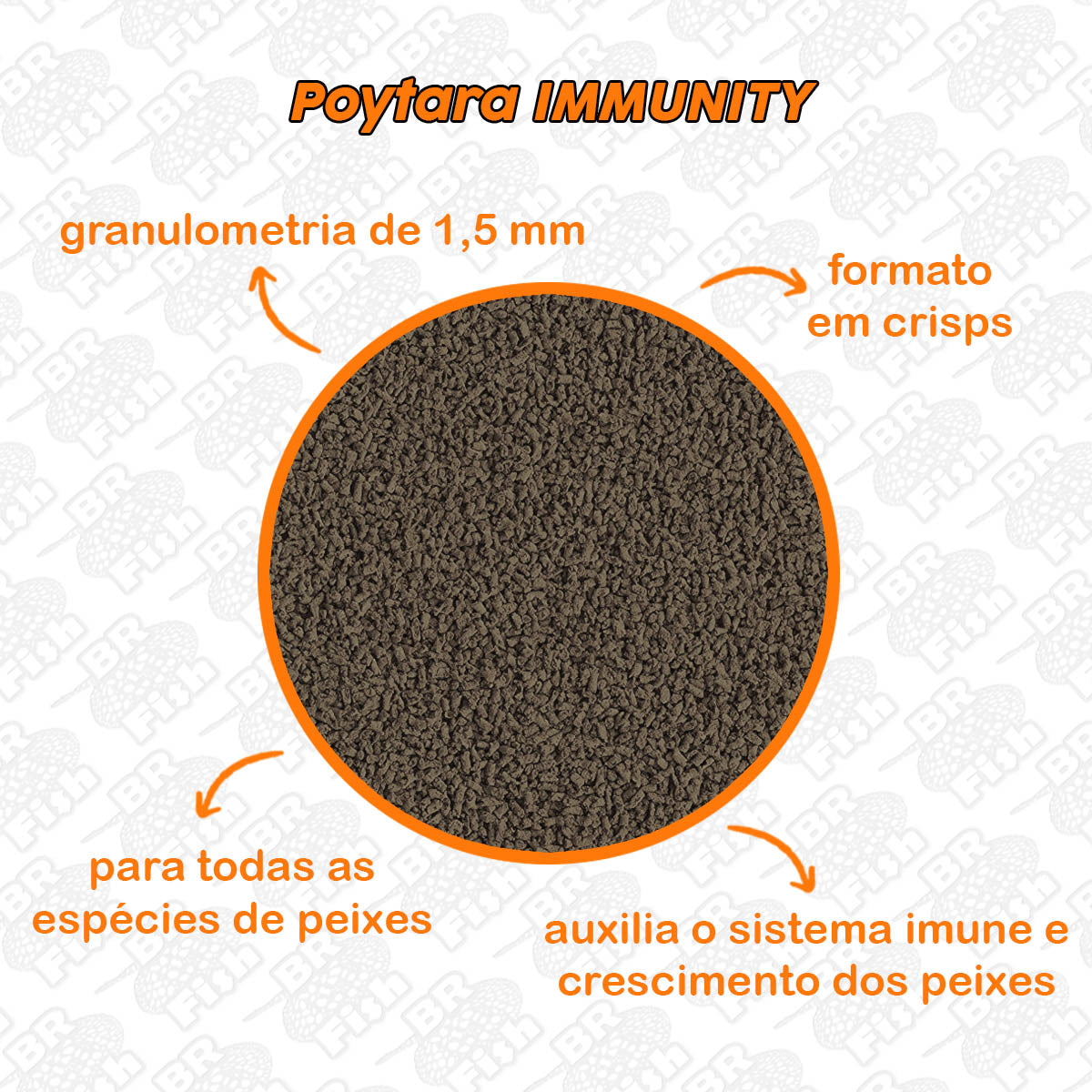 Kit 2 Ração Poytara Garlic E Immunity Black Line Peixes 35g