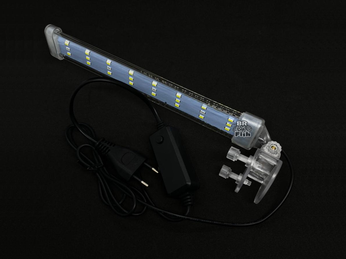 Luminária LED WFish Branco E Azul 30cm Bivolt Aquário WFL-30
