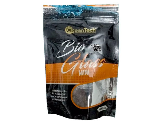 Mídia P Aquário Cerâmica Ocean Tech Bio Glass Mini 100ml 70g