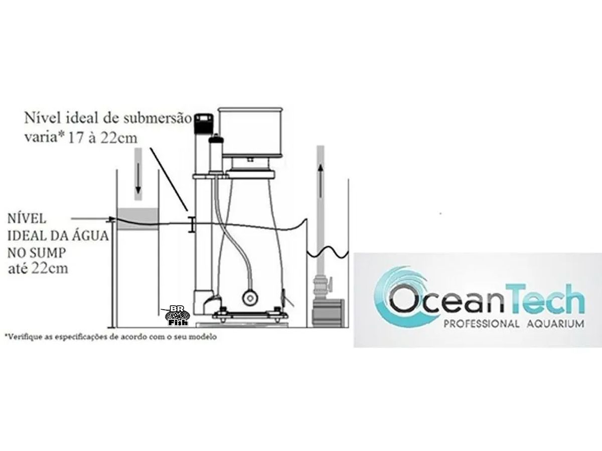 Ocean Tech Skimmer Cone 1800 P/ Até 1800 Litros Bivolt
