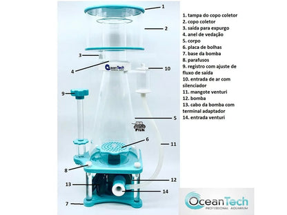 Ocean Tech Skimmer ECO 200 C/ Controladora Até 1800L Bivolt