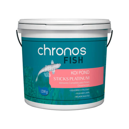 Ração Chronos Fish Koi Pond Sticks Platinum Carpas Koi 1,2Kg
