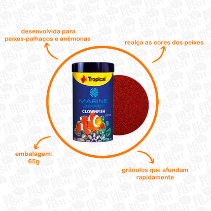Ração Marine Power Clownfish Tropical Peixe Palhaço 65g