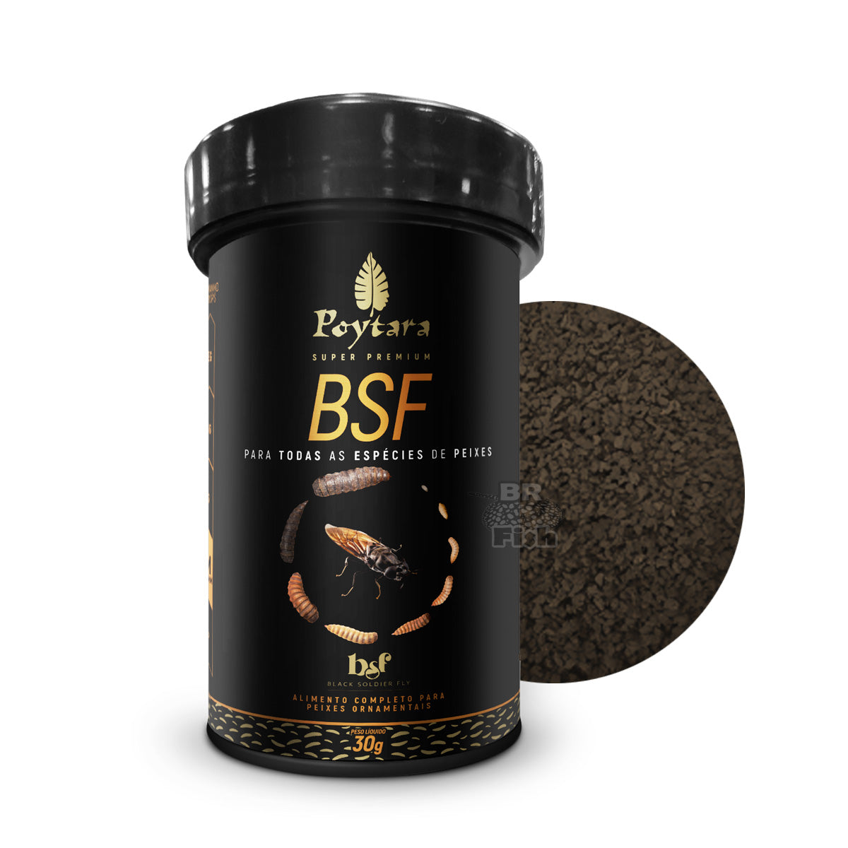 Ração Poytara BSF Black Soldier Fly Crisps Peixes 30g