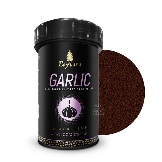 Ração Poytara Garlic Linha Black Line Água Doce Salgada 35g