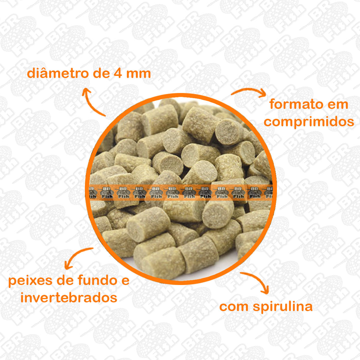 Ração Poytara Peixes De Fundo Cascudo Grânulo Bag 1Kg