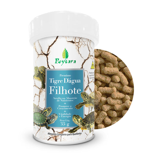Ração Poytara Tigre D'água Filhote Tartarugas Aquáticas 30g