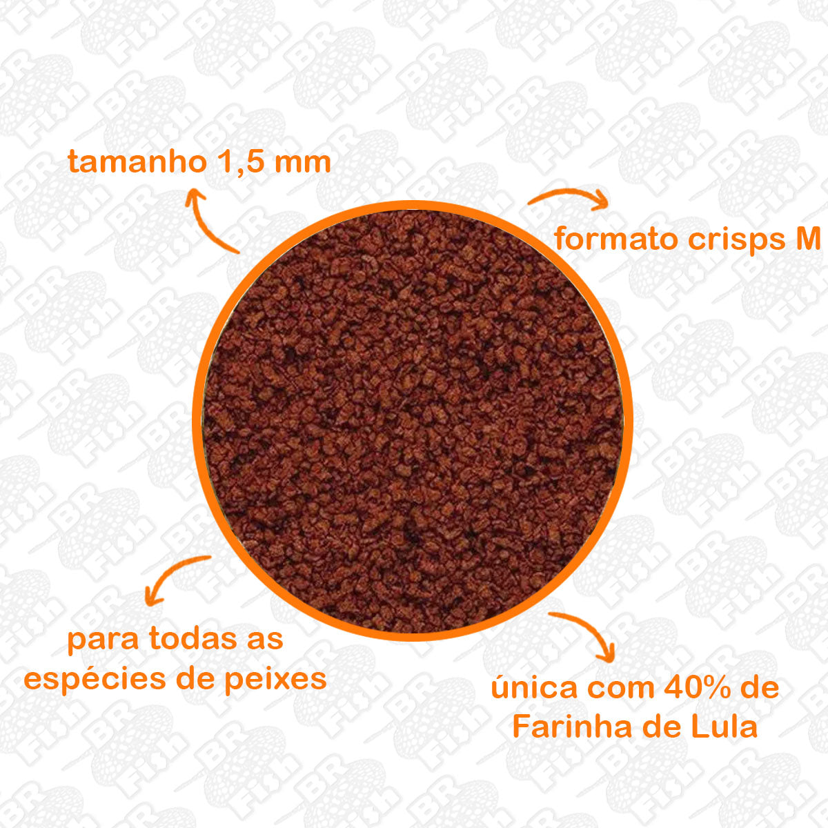 Ração Squid Poytara Black Line Crisps M Peixes Aquários 90g