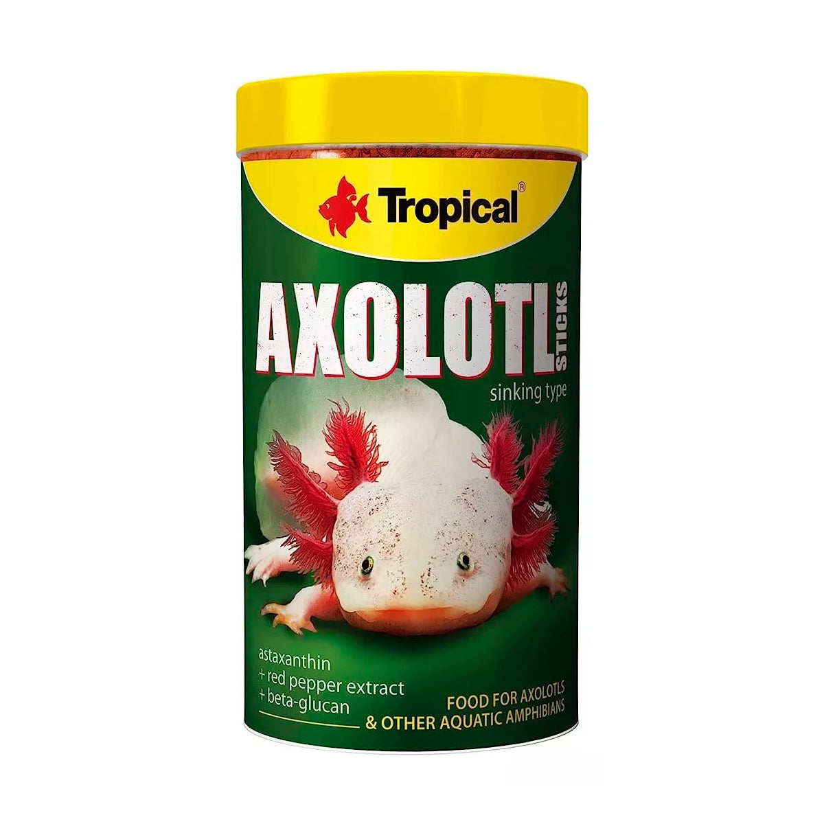 Ração Tropical Axolotl Sticks Axolotes Anfíbio Aquático 135g