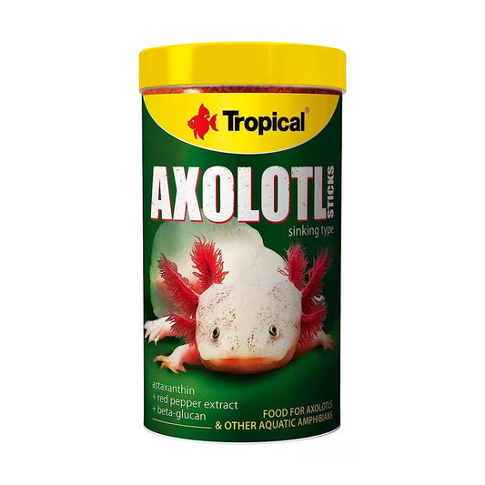 Ração Tropical Axolotl Sticks Axolotes Anfíbio Aquático 135g