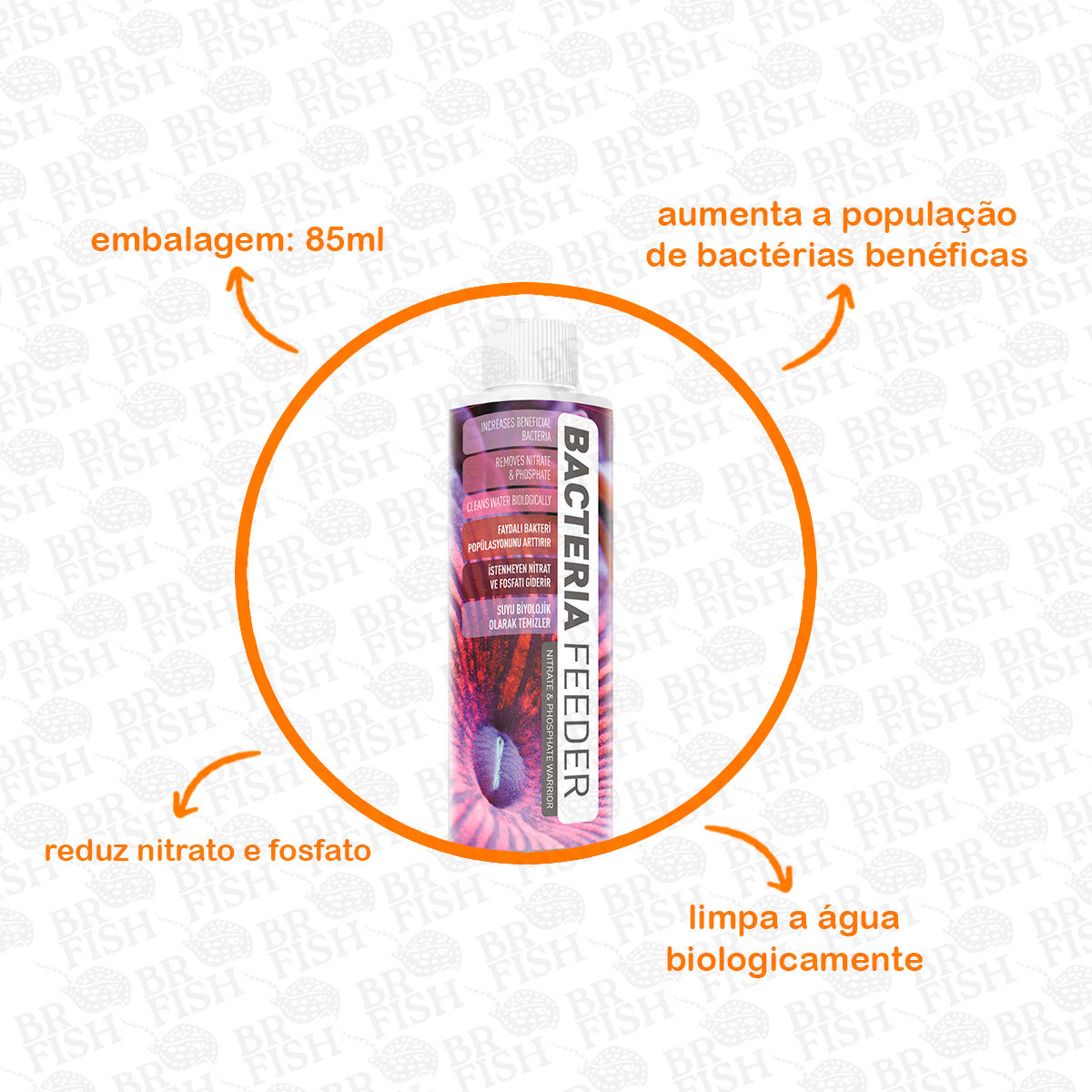 ReeFlowers Bacteria Feeder Reduz Nitrato E Fosfato 85ml