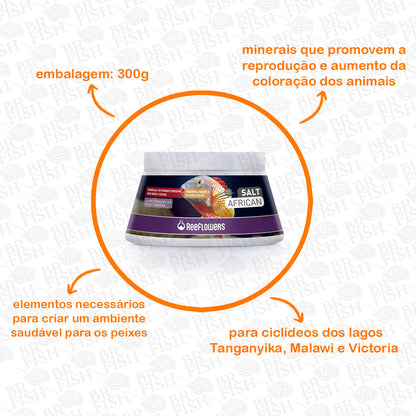 ReeFlowers Salt African Ciclídeos Africanos Sal Mineral 300g