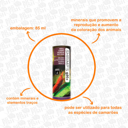 ReeFlowers Shrimps Gh+ Suplementos Minerais Camarão 85ml