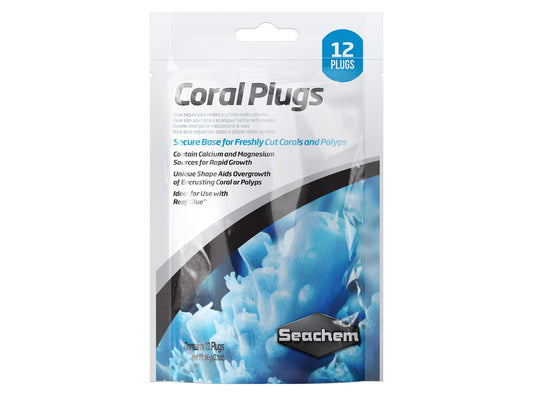 Seachem Coral Plug 12pçs Base Para Segurar Corais Cortados Reef