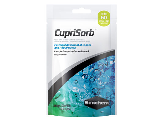 Seachem Cuprisorb 100ml Sachet Remove Cobre Metais Pesados