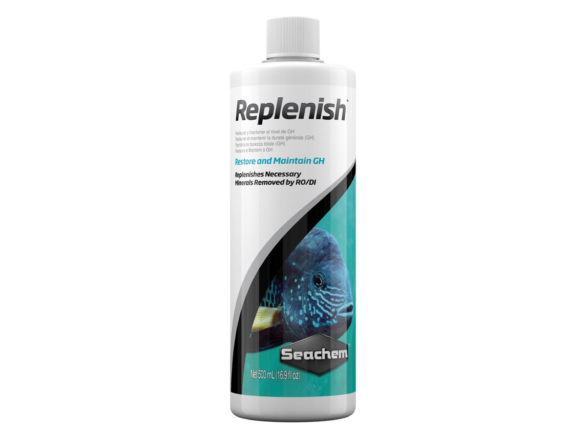 Seachem Replenish 500ml Eleva E Mantem Dureza Água Aquário