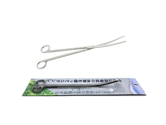 Tesoura Curva Hopar 27cm Em Inox Aquários Plantados D-27