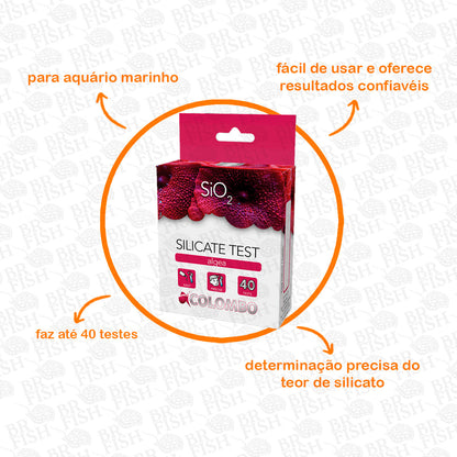 Teste Água Silicato Colombo Aquário Marinho Faz 40 Testes